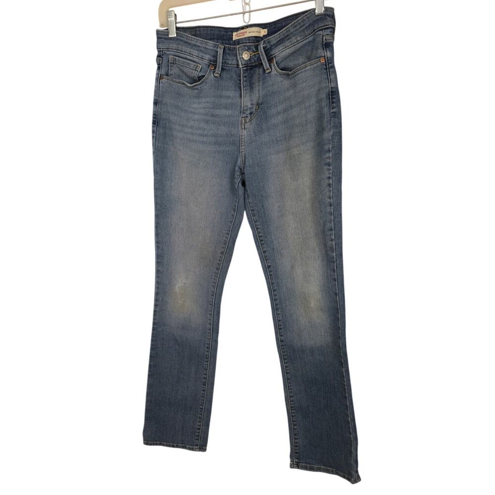 Women's Levi Strauss Signature Jeans Straight Leg Mid Rise Size4